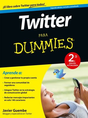 cover image of Twitter para Dummies--2ª ed.
